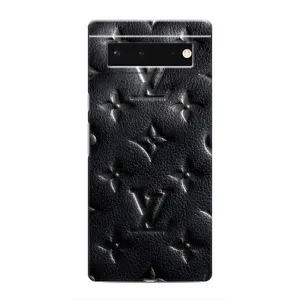Текстурный Чехол Louis Vuitton для Гугл Пиксель 6 (Черный ЛВ)