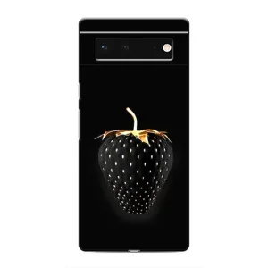 Чехол с изображением  вкусной еды для Google Pixel 6 (Чёрная клубника)