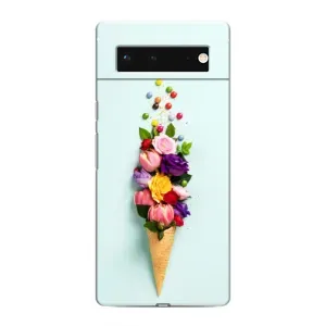 Чохли з тематикою "КВІТИ" на Google Pixel 6 (Квітка-морозиво)