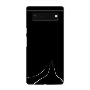 Чехол с картинками на черном фоне для Google Pixel 6 (Дорога)