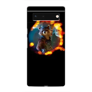 Чехол с рисунком «Енот Ракета» для Google Pixel 6
