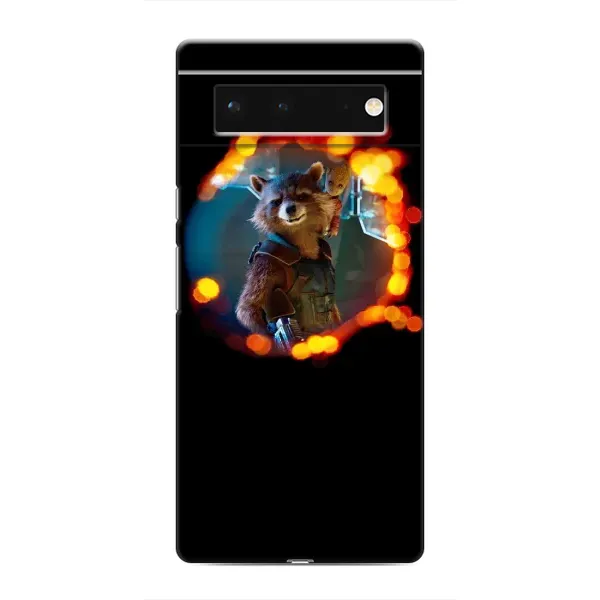 Чехол с рисунком «Енот Ракета» для Google Pixel 6 Чехол с рисунком «Енот Ракета» для Google Pixel 6