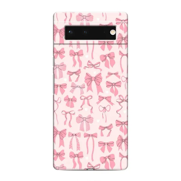 Чехол с рисунком «Фон бантики» для Google Pixel 6