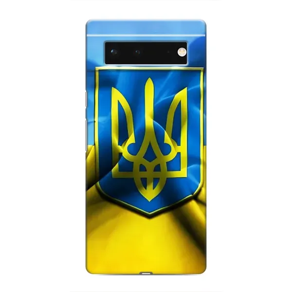 Чехол с рисунком «Герб и Флаг Украины» для Google Pixel 6 Чехол с рисунком «Герб и Флаг Украины» для Google Pixel 6