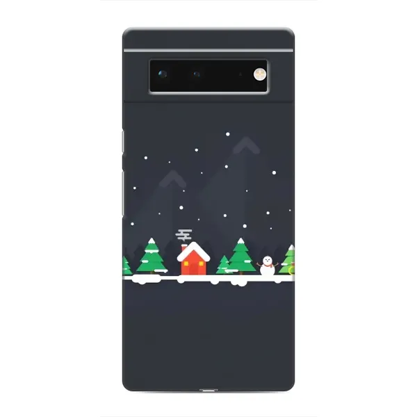 Чехол с рисунком «Город зимний» для Google Pixel 6 Чехол с рисунком «Город зимний» для Google Pixel 6