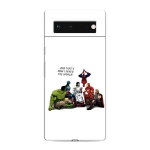 Чехол с рисунком «Иисус супергерой» для Google Pixel 6