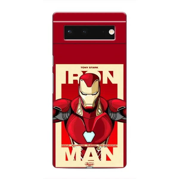 Чехол с рисунком «Iron man» для Google Pixel 6 Чехол с рисунком «Iron man» для Google Pixel 6