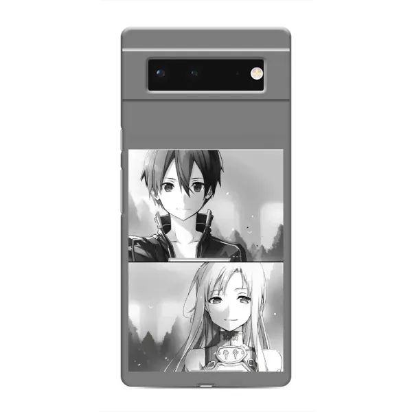 Чехол с рисунком «Кирито-Асуна» для Google Pixel 6 Чехол с рисунком «Кирито-Асуна» для Google Pixel 6
