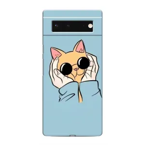 Бампер з зображенням Котиків для Гугл Піксель 6 (КОТИК в окулярах)