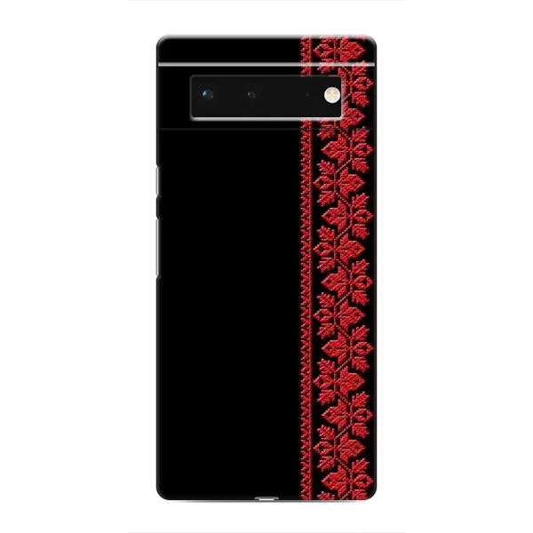 Чехол с рисунком «Красная Вышиванка» для Google Pixel 6 Чехол с рисунком «Красная Вышиванка» для Google Pixel 6