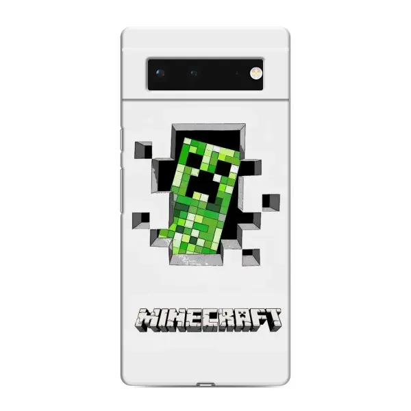 Чехол с рисунком «Крипер» для Google Pixel 6 Чехол с рисунком «Крипер» для Google Pixel 6