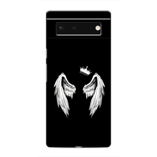 Чехол с рисунком «Крылья и корона» для Google Pixel 6 Чехол с рисунком «Крылья и корона» для Google Pixel 6