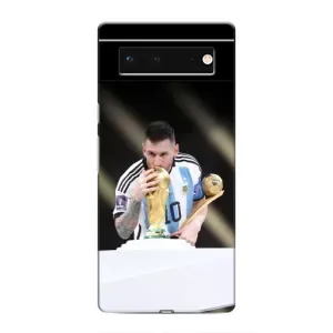 Чехлы Лео Месси Аргентина для Google Pixel 6 (Кубок Мира)