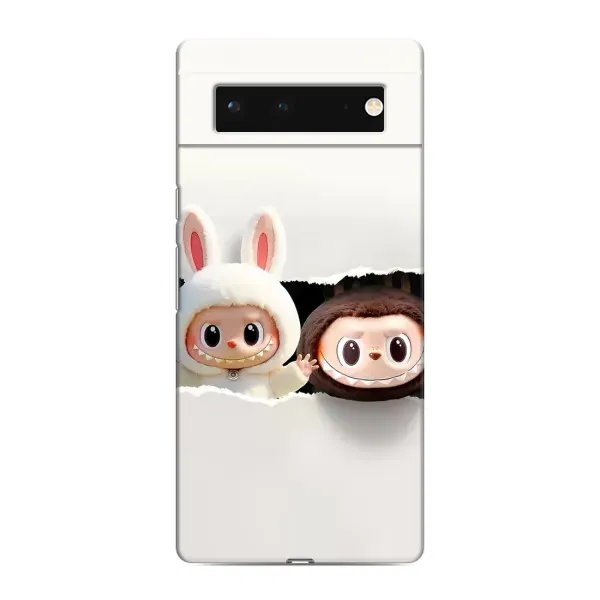 Чехол с рисунком «Фигурки Labubu» для Google Pixel 6 Чехол с рисунком «Фигурки Labubu» для Google Pixel 6