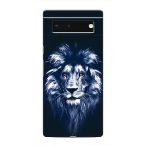 Чохол з картинкою на Google Pixel 6 (Лев – синій)