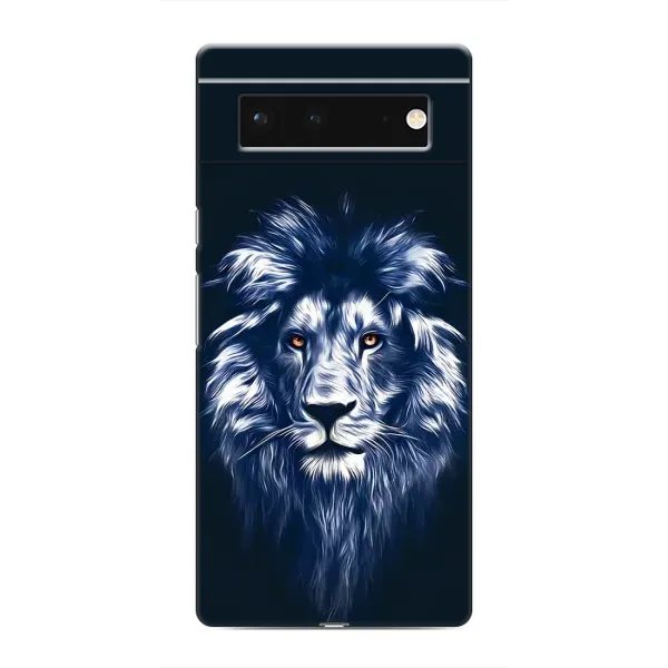 Чехол с рисунком «Лев - синий» для Google Pixel 6 Чехол с рисунком «Лев - синий» для Google Pixel 6