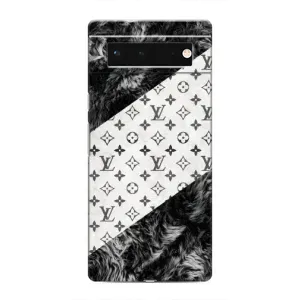 Чехол Стиль Louis Vuitton на Google Pixel 6 (LV на белом)