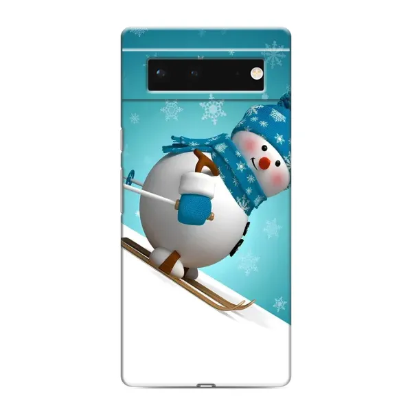Чехол с рисунком «Лыжник» для Google Pixel 6 Чехол с рисунком «Лыжник» для Google Pixel 6