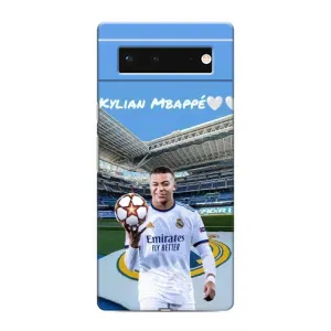 Чехол (TPU) с Футболистом на Google Pixel 6 (Mbappe Real)