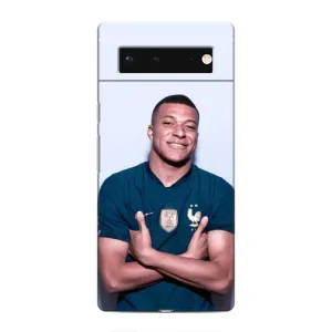 Чехол (TPU) с Футболистом на Google Pixel 6 (Мбаппешичка)