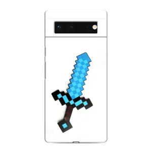 Чохли для Google Pixel 6 (Персонажі МайнКрафт) (Меч)