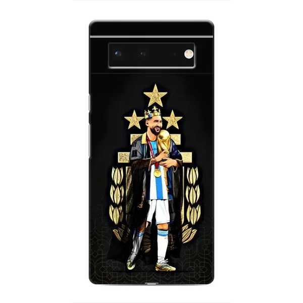 Чехол с рисунком «Месси король» для Google Pixel 6 Чехол с рисунком «Месси король» для Google Pixel 6