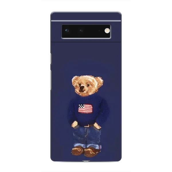 Чехол с рисунком «Мишка USA» для Google Pixel 6 Чехол с рисунком «Мишка USA» для Google Pixel 6