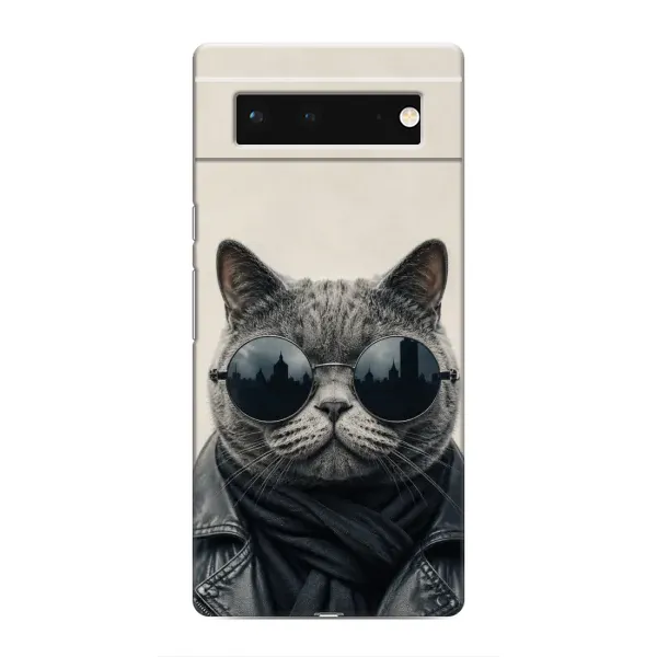 Чохол з малюнком «Модний кіт» для Google Pixel 6 Чохол з малюнком «Модний кіт» для Google Pixel 6
