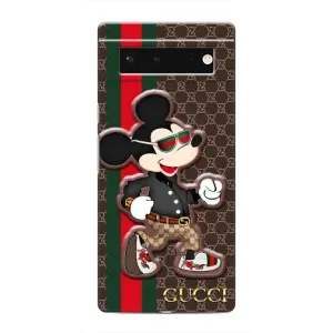 Чехлы Бренд GUCCI для Google Pixel 6 (Маус Гуччи)