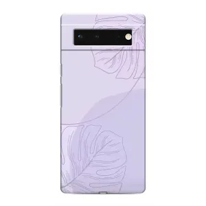 Чохол квітковий дизайн для Google Pixel 6 (Монстера фіолетова)