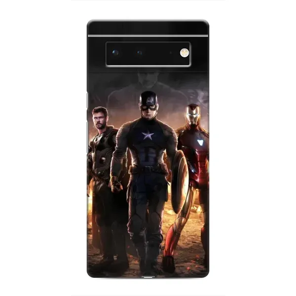 Чехол с рисунком «Мстители» для Google Pixel 6 Чехол с рисунком «Мстители» для Google Pixel 6