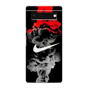 Силиконовый Чехол на Google Pixel 6 с картинкой Nike (Nike дым)