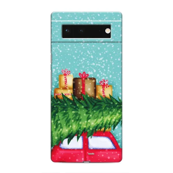 Чехол с рисунком «Новогодние подарки» для Google Pixel 6