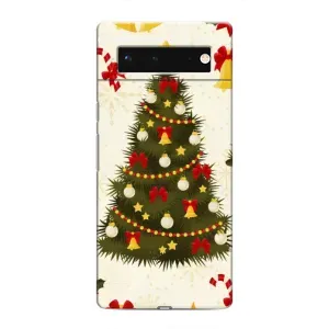 Чехол Новогодняя Елка на Google Pixel 6 (Новогодний принт)
