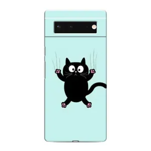 Силіконовий чохол з котиком для Google Pixel 6 (Падаючий кіт)