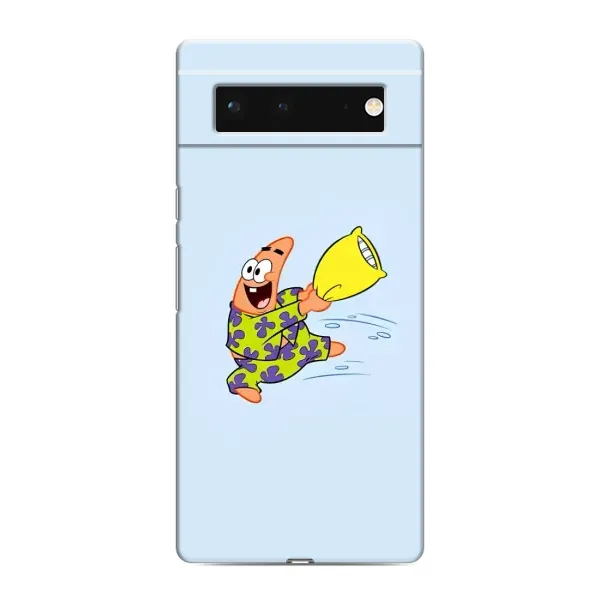 Чехол с рисунком «Патрик с подушкой» для Google Pixel 6 Чехол с рисунком «Патрик с подушкой» для Google Pixel 6