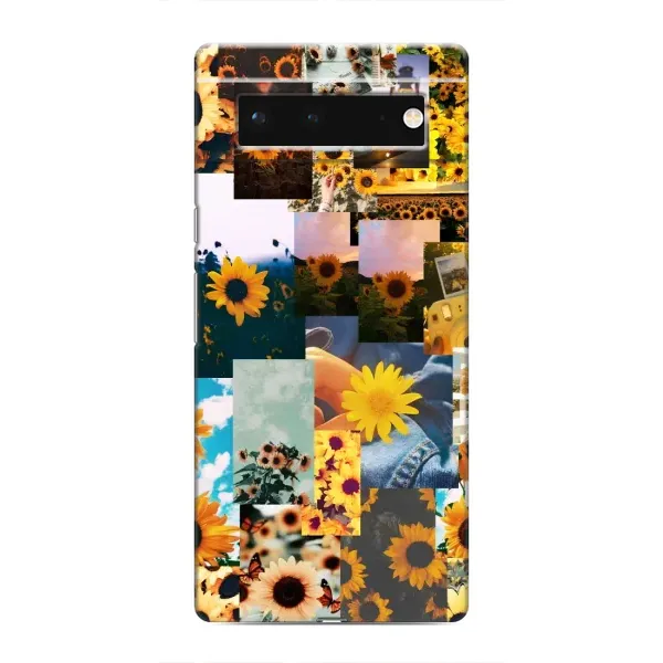 Чехол с рисунком «Подсолнуховый дизайн» для Google Pixel 6 Чехол с рисунком «Подсолнуховый дизайн» для Google Pixel 6