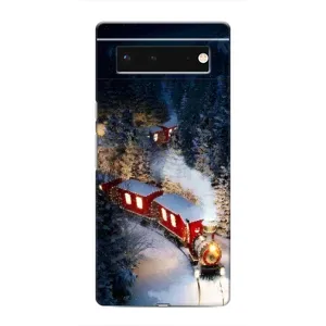 Силиконовый бампер на рождество для Google Pixel 6 (Поезд)