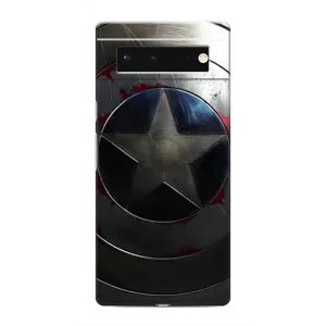 Чехол с рисунком «Ретро Щит Капитана» для Google Pixel 6