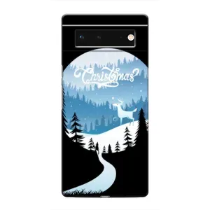 Силиконовый бампер на рождество для Google Pixel 6 (Рождественский Олень)