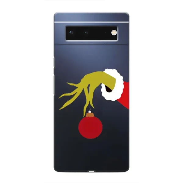 Чехол с рисунком «Рука Гринча» для Google Pixel 6 Чехол с рисунком «Рука Гринча» для Google Pixel 6