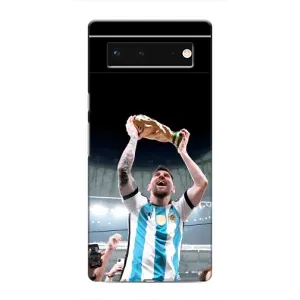 Чехлы Лео Месси Аргентина для Google Pixel 6 (Счастливый Месси)