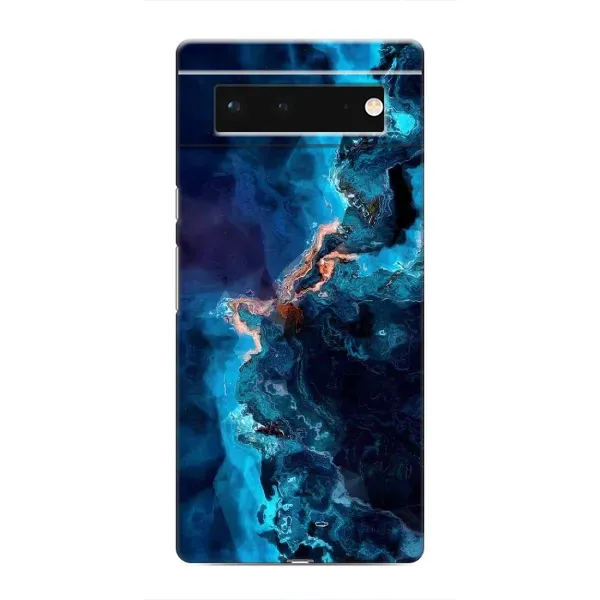 Чехол с рисунком «Синий мрамор» для Google Pixel 6 Чехол с рисунком «Синий мрамор» для Google Pixel 6