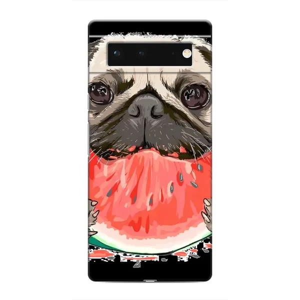 Чехол с рисунком «Смешной Мопс» для Google Pixel 6 Чехол с рисунком «Смешной Мопс» для Google Pixel 6