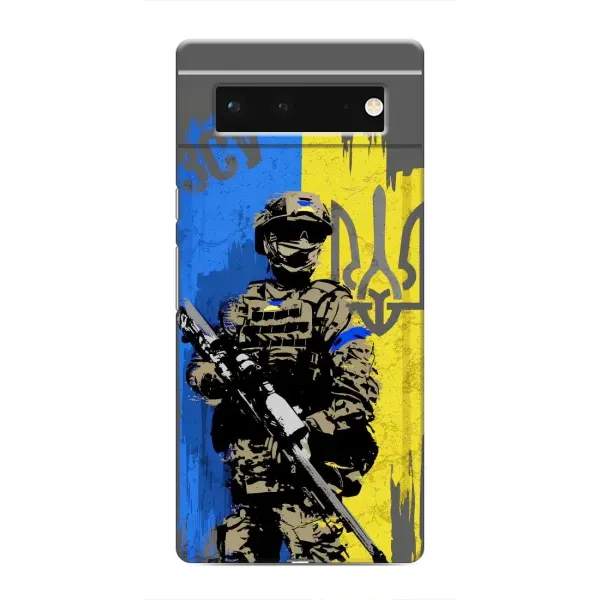 Чехол с рисунком «Солдат ЗСУ» для Google Pixel 6 Чехол с рисунком «Солдат ЗСУ» для Google Pixel 6