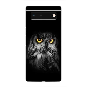 Чохли з принтом СОВИ для Google Pixel 6 (Сова на чорному)