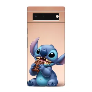 Чехол с рисунком «Стич с шоколадом» для Google Pixel 6