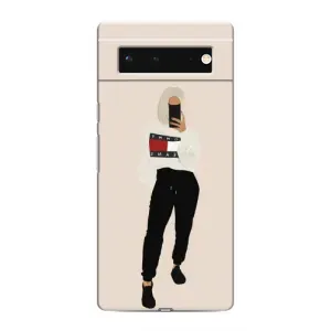 Силиконовый Чехол на Google Pixel 6 с картинкой Стильных Девушек (Стильная)