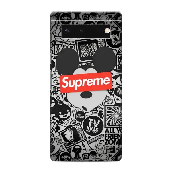 Чохол з малюнком «Supreme Маус» для Google Pixel 6 Чохол з малюнком «Supreme Маус» для Google Pixel 6