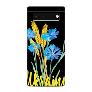 Чехол на Google Pixel 6 Украинский дизайн (Ukraine в цветочках)